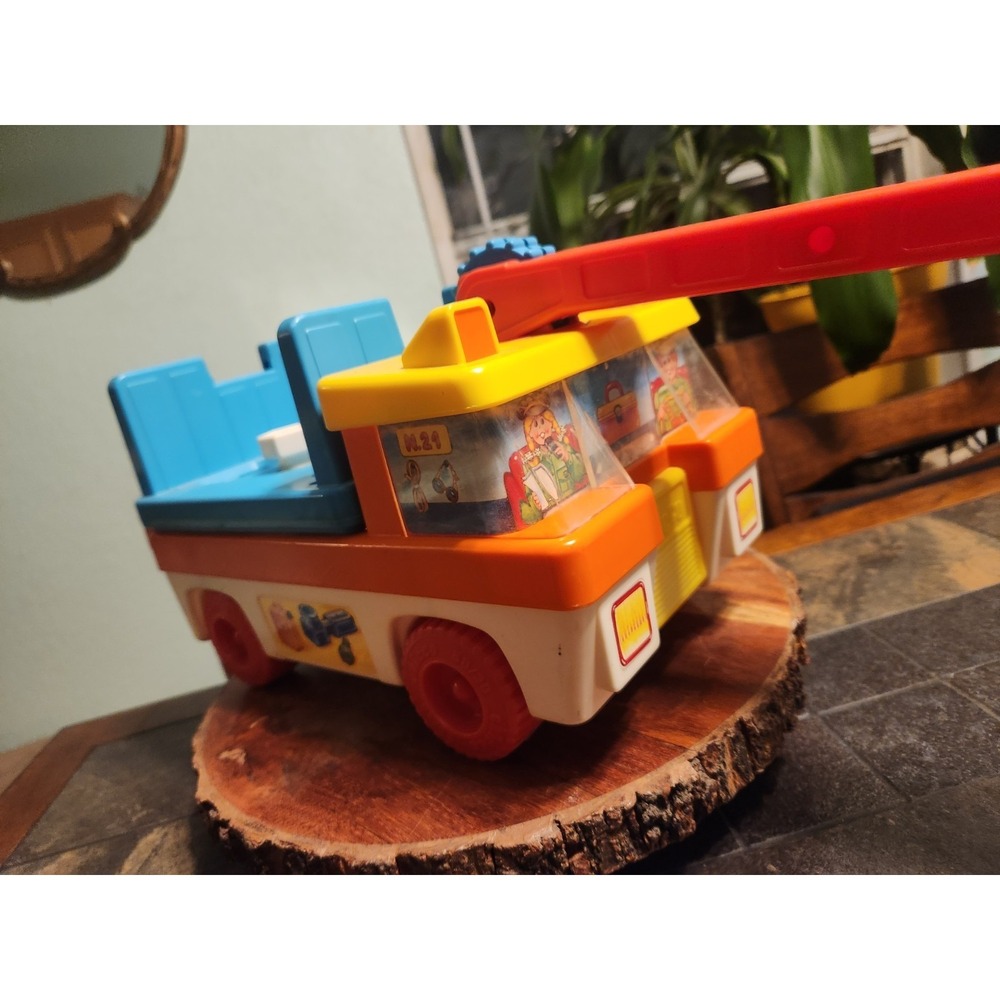 Vtg 80's Rare Chicco The Big Hook Utility Toy Vehicle Excell Cond See Photos 12"
